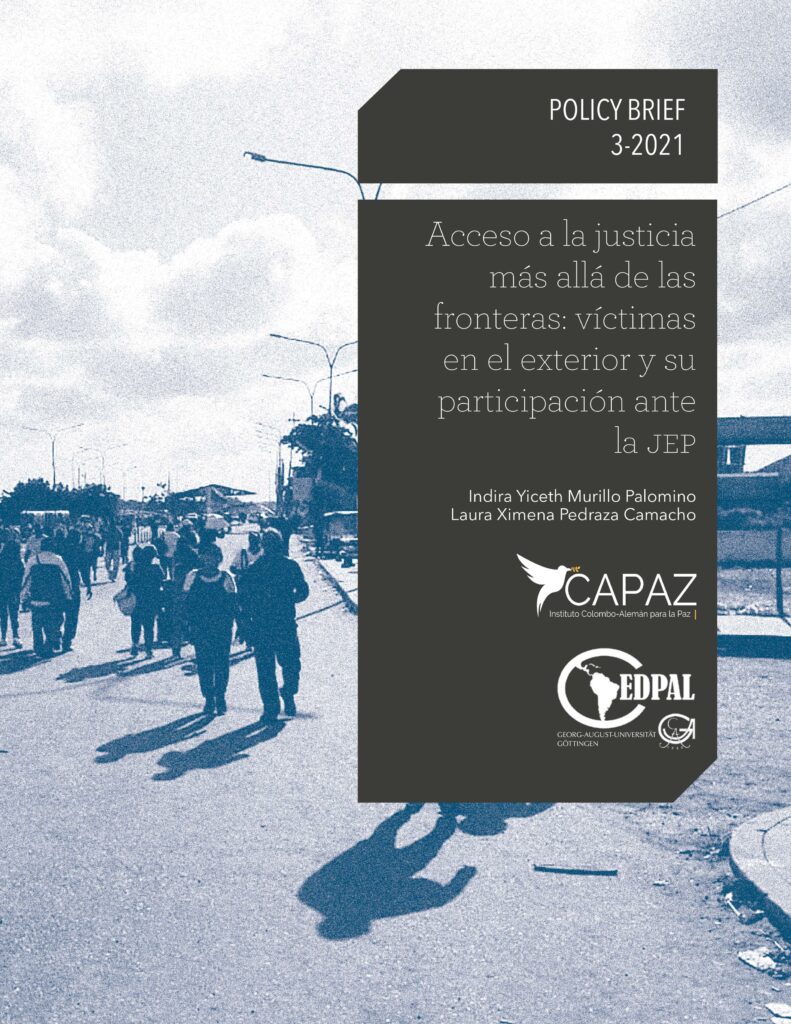 Portada del tercer policy brief o documento de recomendación política de la línea azul editorial del Instituto CAPAZ: