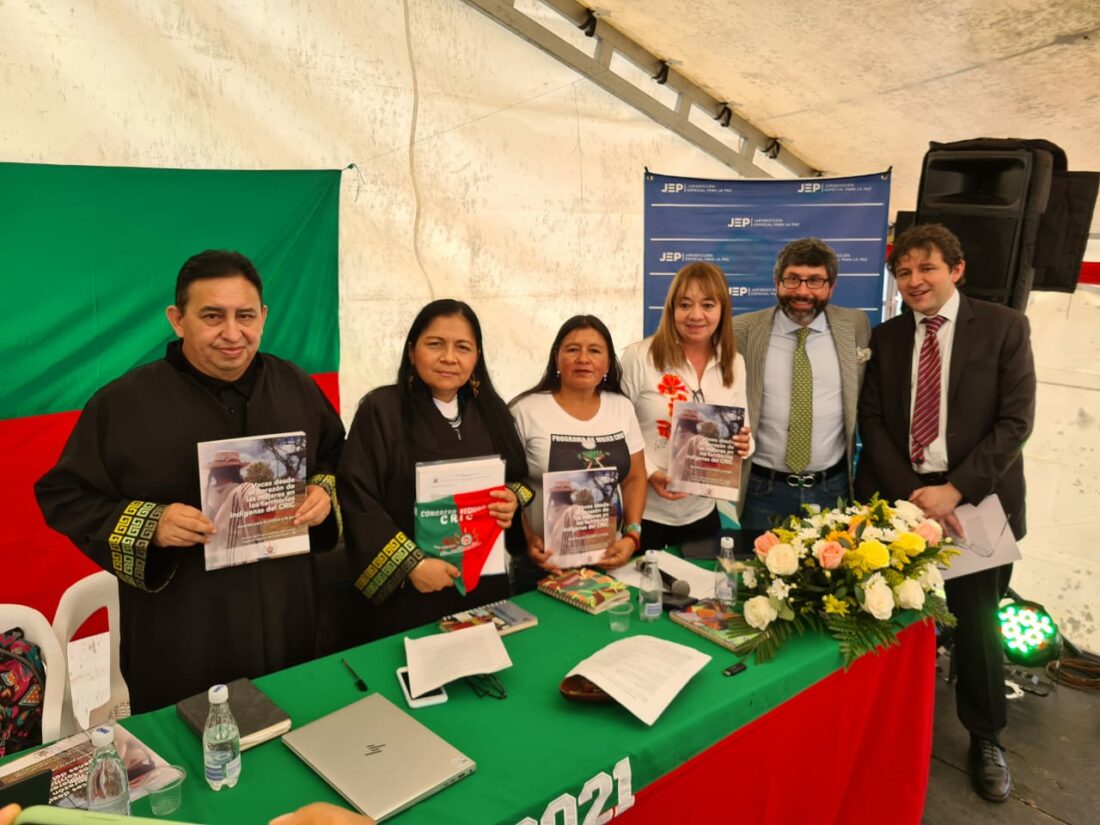Entrega de Informe del Programa Mujer CRIC ante la JEP Instituto CAPAZ